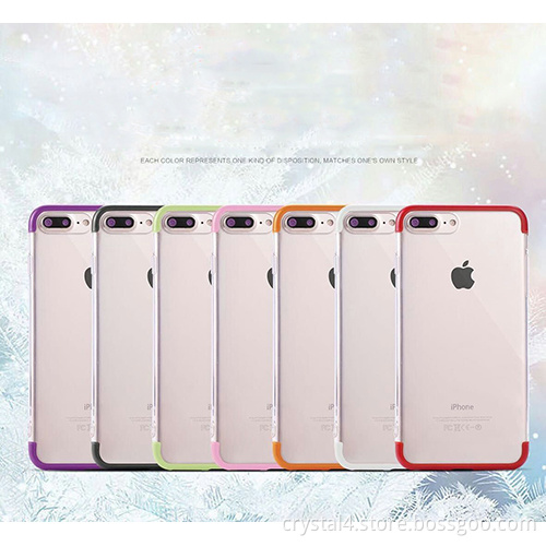 Dual color hybrid case, TPU+PC material, fused together